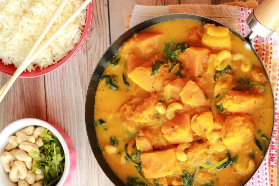 Thai Sweet Potato & Spinach Curry