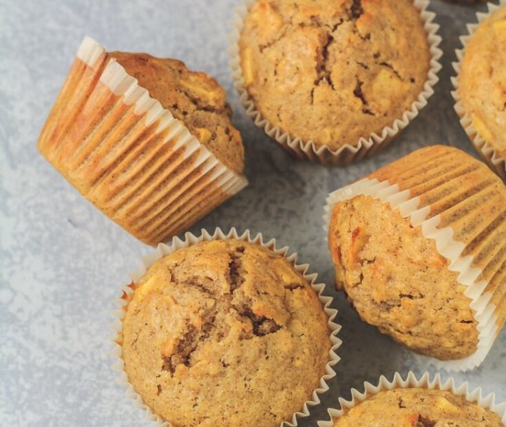 apple oats muffins